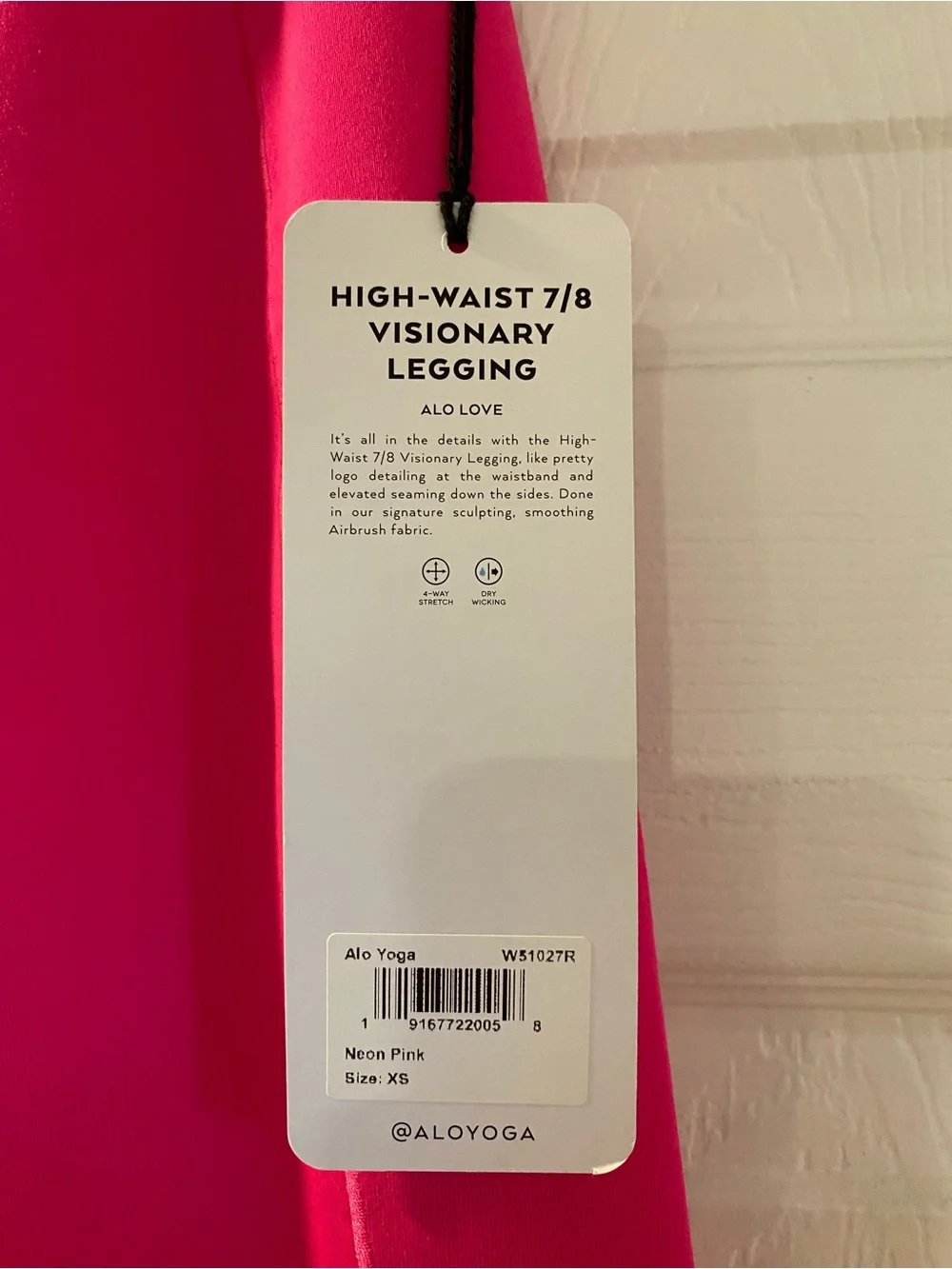 ALO Yoga Hot Pink High-Rise Active Leggings